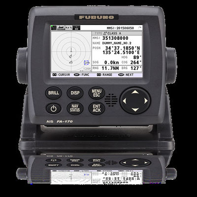 Jakość FURUNO FA170 Transponder AIS klasy A Przejrzysty, kolorowy wyświetlacz o przekątnej 4,3 cala. Globalny morski system alarmowy i bezpieczeństwa fabryka